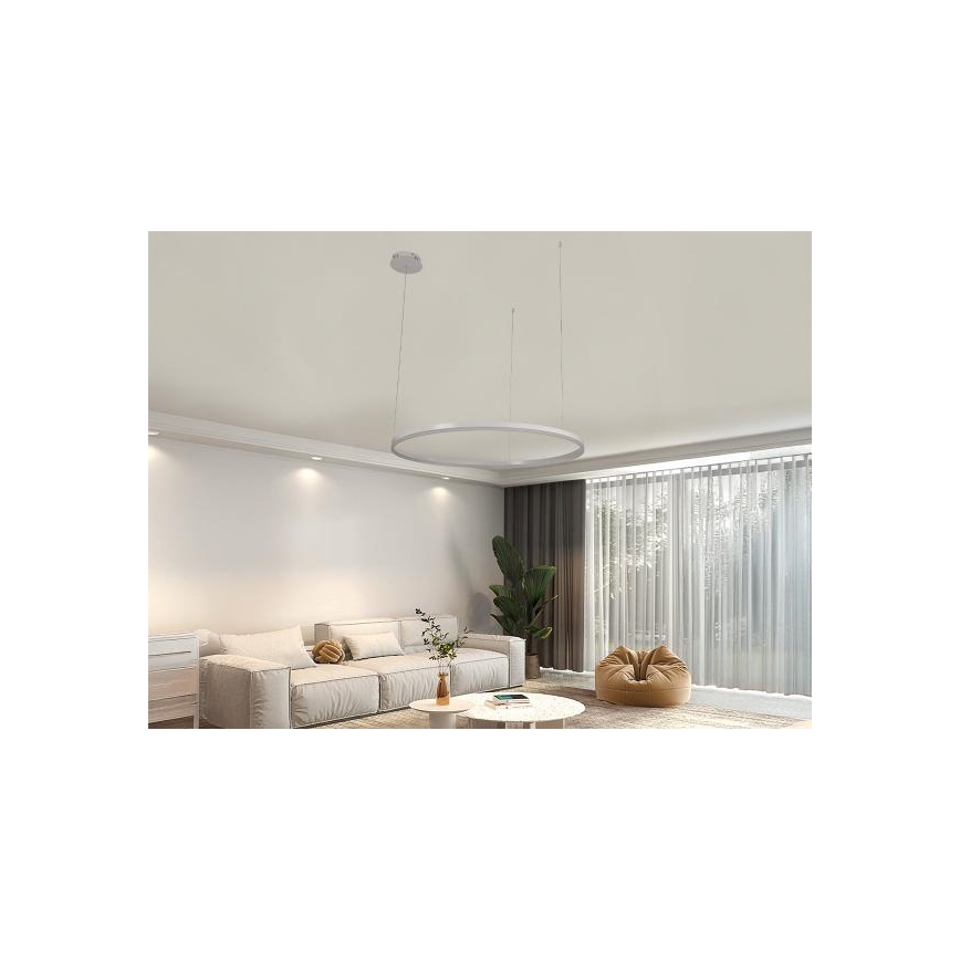 LED Hämardatav lühter LED/55W/230V 3000-6500K d. 80 cm + kaugjuhtimispult
