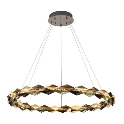 LED Hämardatav kristall-lühter LED/55W/230V 3000-6500K läikiv kroom + kaugjuhtimispult