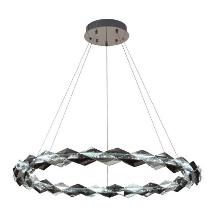 LED Hämardatav kristall-lühter LED/55W/230V 3000-6500K läikiv kroom + kaugjuhtimispult