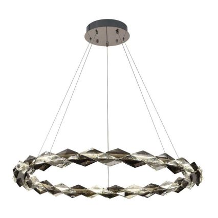 LED Hämardatav kristall-lühter LED/55W/230V 3000-6500K läikiv kroom + kaugjuhtimispult