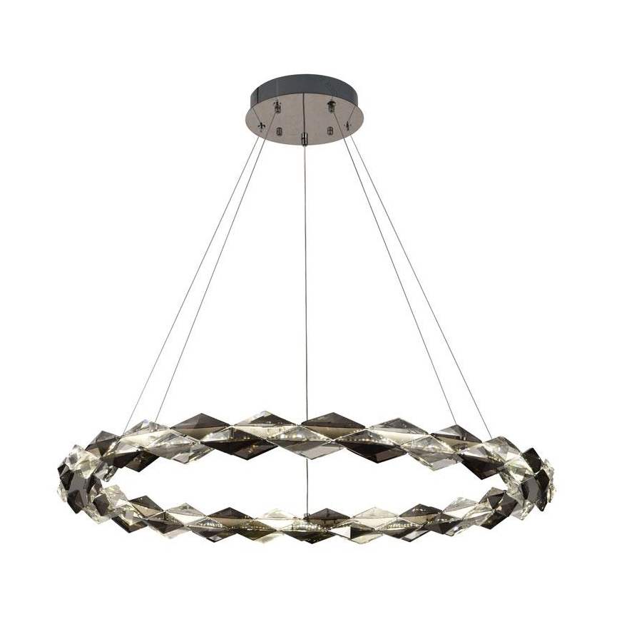LED Hämardatav kristall-lühter LED/55W/230V 3000-6500K läikiv kroom + kaugjuhtimispult