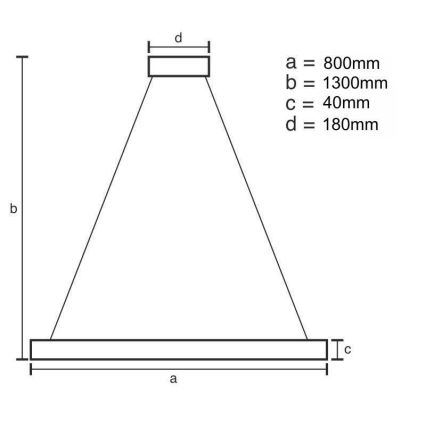 LED Hämardatav lühter LED/55W/230V 3000-6500K kuldne + kaugjuhtimispult