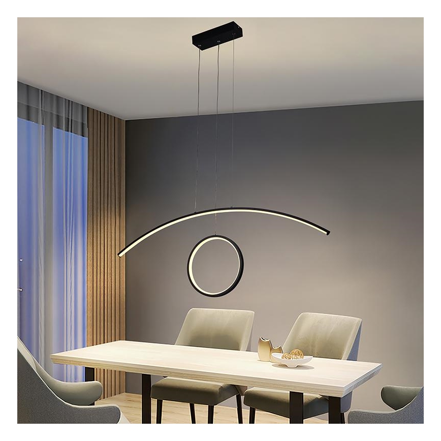 LED Hämardatav lühter LED/55W/230V 3000-6500K + kaugjuhtimispult
