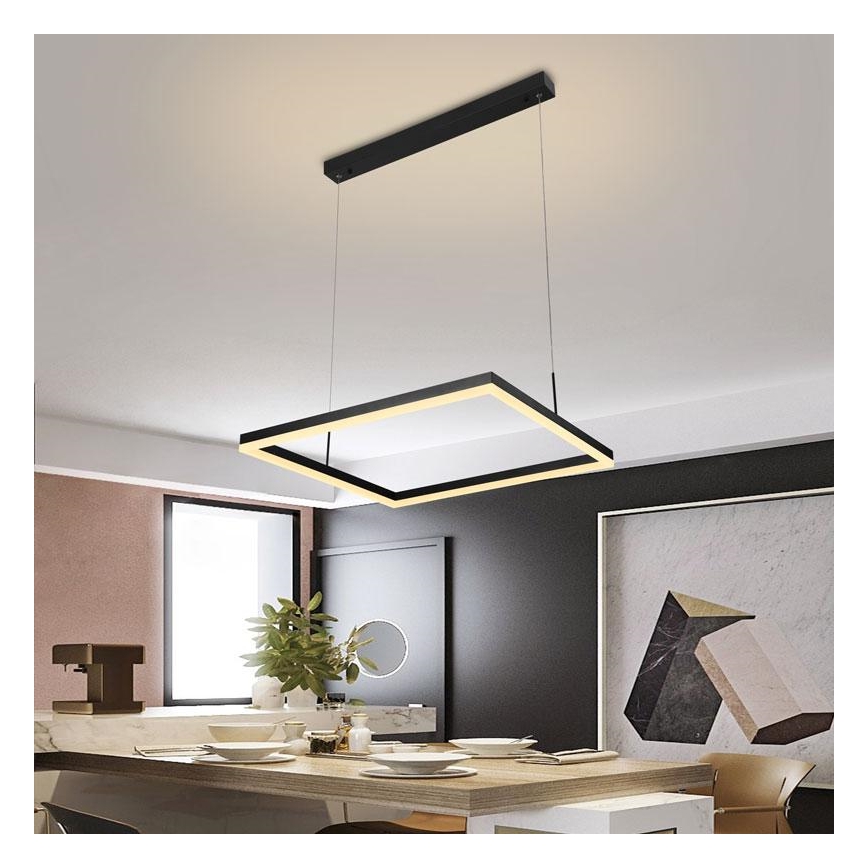 LED Hämardatav lühter LED/55W/230V 3000-6500K + pult
