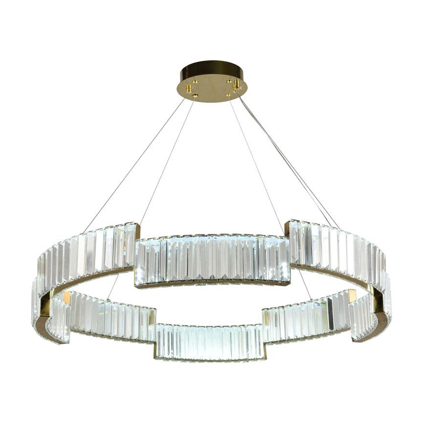LED Hämardatav kristall- lühter LED/60W/230V 3000-6500K kuldne + kaugjuhtimispult