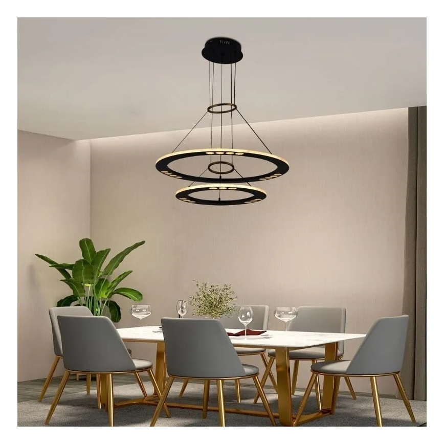 LED Hämardatav lühter LED/65W/230V 3000-6500K + kaugjuhtimispult