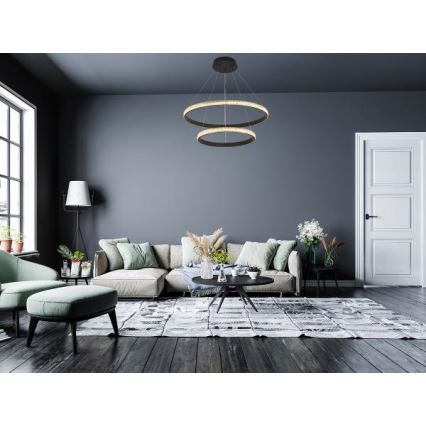 LED Hämardatav lühter LED/65W/230V 3000-6500K + kaugjuhtimispult