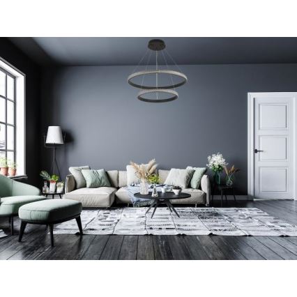 LED Hämardatav lühter LED/65W/230V 3000-6500K + kaugjuhtimispult