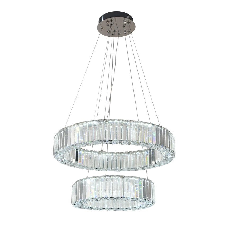 LED Hämardatav kristall-lühter LED/65W/230V 3000-6500K läikiv kroom + kaugjuhtimispult