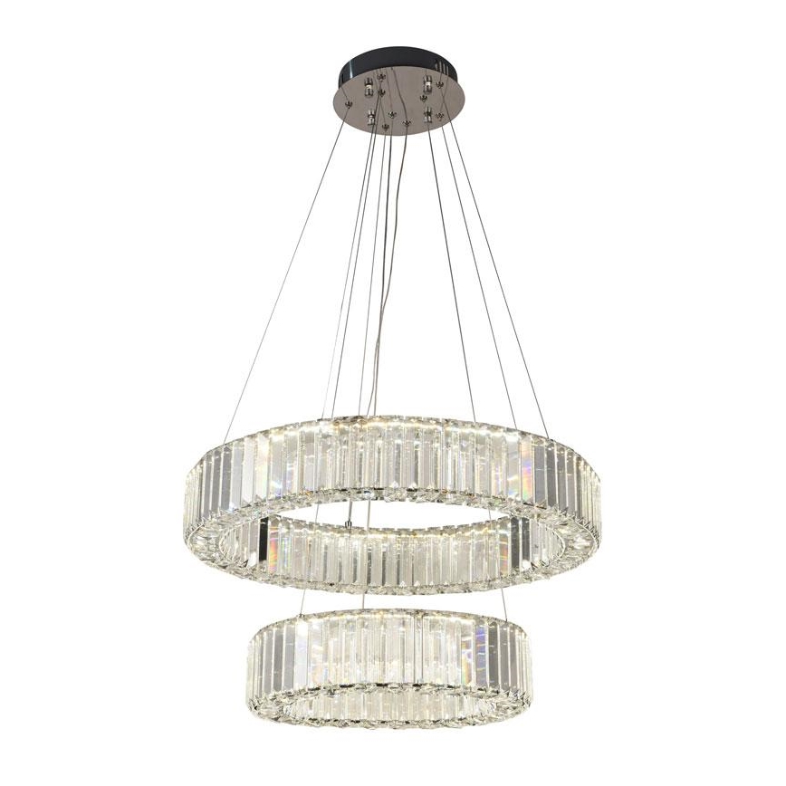 LED Hämardatav kristall-lühter LED/65W/230V 3000-6500K läikiv kroom + kaugjuhtimispult