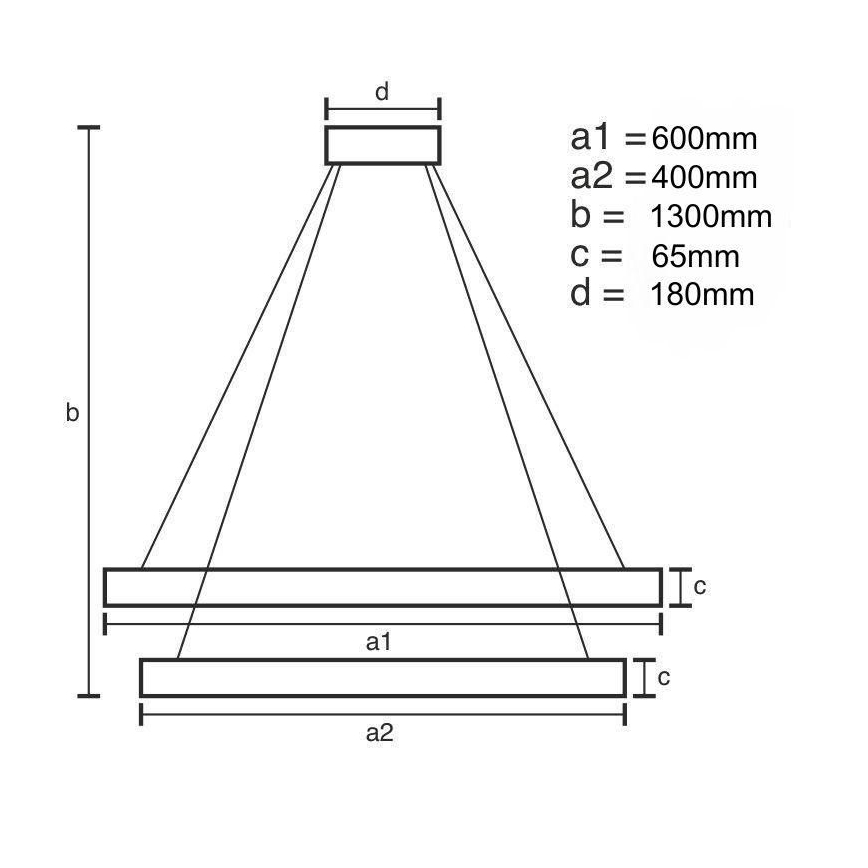 LED Hämardatav kristall-lühter LED/65W/230V 3000-6500K läikiv kroom + kaugjuhtimispult