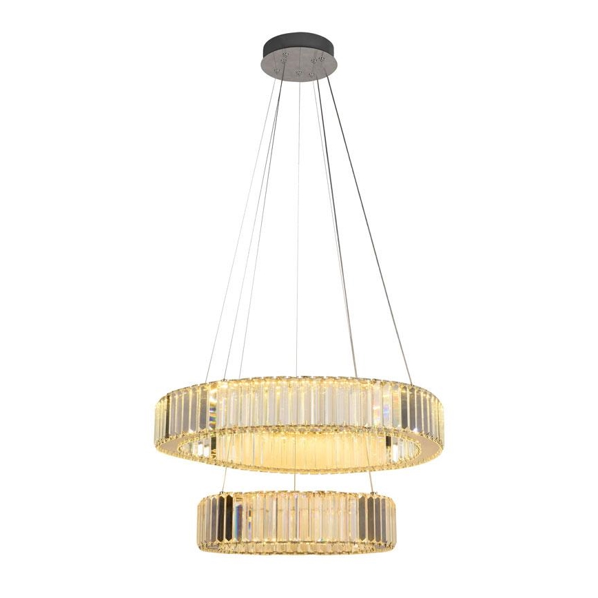 LED Hämardatav kristall-lühter LED/65W/230V 3000-6500K läikiv kroom + kaugjuhtimispult