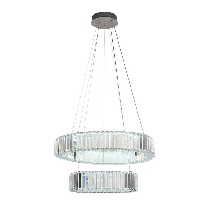 LED Hämardatav kristall-lühter LED/65W/230V 3000-6500K läikiv kroom + kaugjuhtimispult