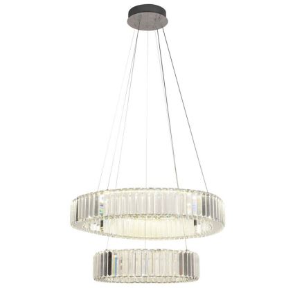 LED Hämardatav kristall-lühter LED/65W/230V 3000-6500K läikiv kroom + kaugjuhtimispult