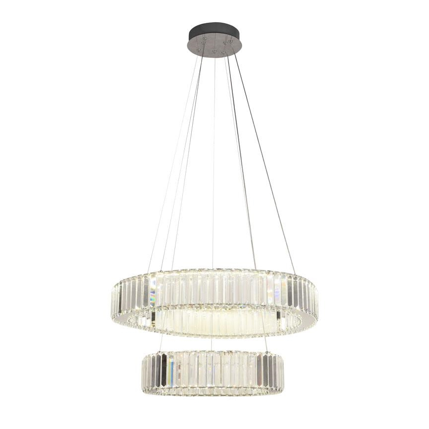 LED Hämardatav kristall-lühter LED/65W/230V 3000-6500K läikiv kroom + kaugjuhtimispult