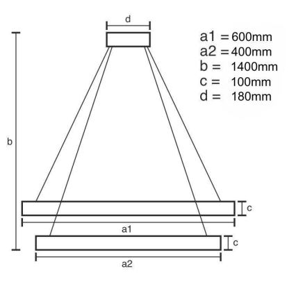 LED Hämardatav kristall-lühter LED/65W/230V 3000-6500K läikiv kroom + kaugjuhtimispult