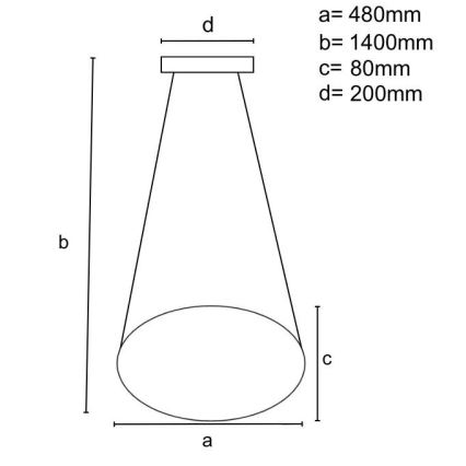 LED Hämardatav lühter LED/65W/230V 3000-6500K kuldne + kaugjuhtimispult