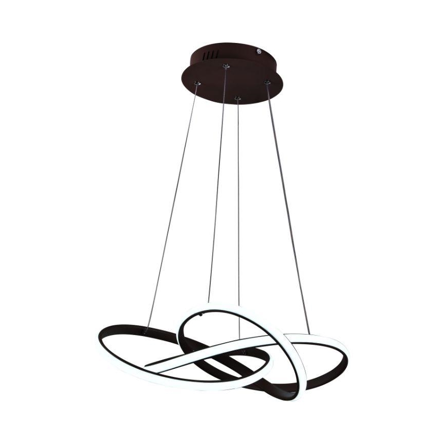 LED Hämardatav lühter LED/65W/230V 3000-6500K pruun + kaugjuhtimispult
