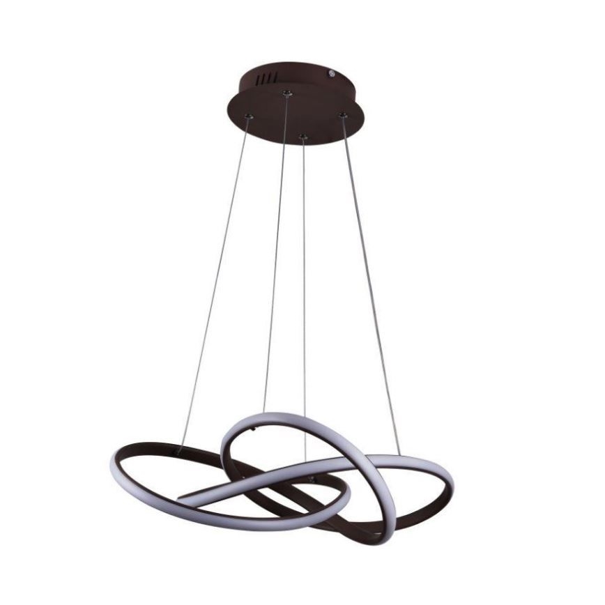 LED Hämardatav lühter LED/65W/230V 3000-6500K pruun + kaugjuhtimispult