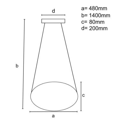 LED Hämardatav lühter LED/65W/230V 3000-6500K pruun + kaugjuhtimispult