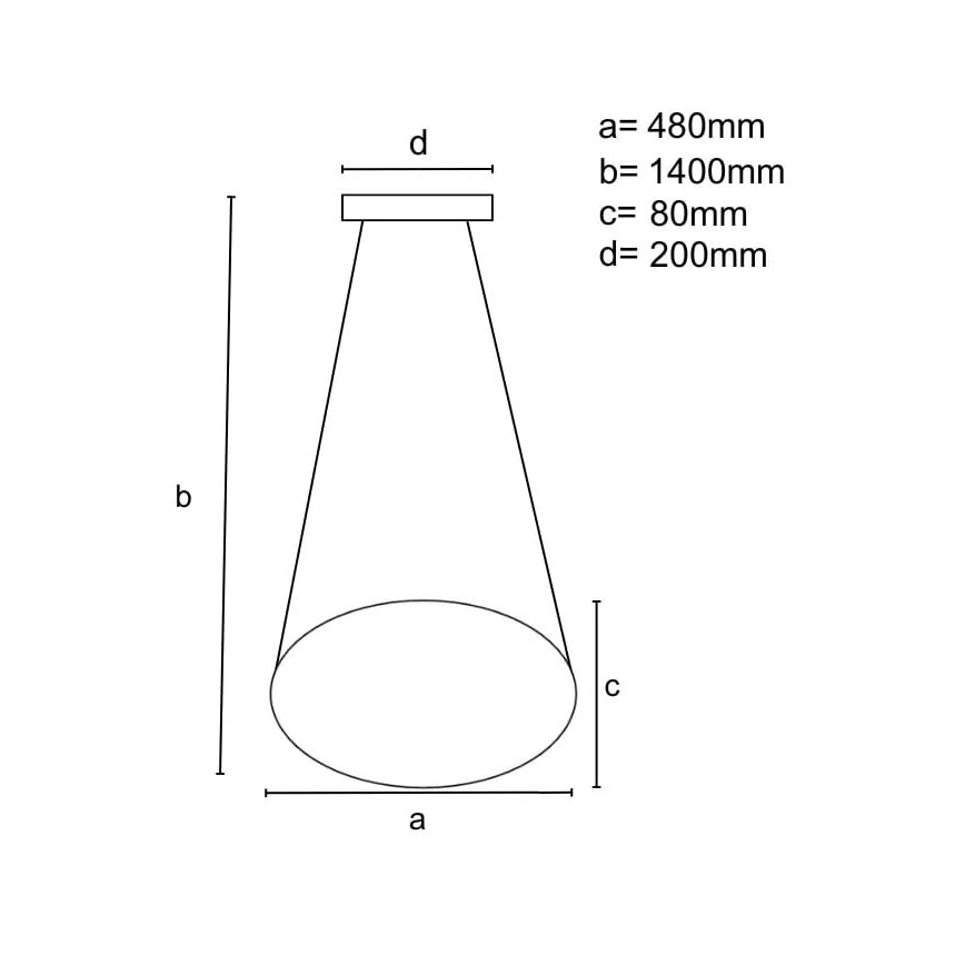 LED Hämardatav lühter LED/65W/230V 3000-6500K pruun + kaugjuhtimispult
