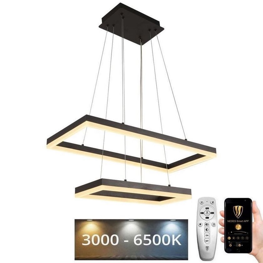 LED Hämardatav lühter LED/65W/230V 3000-6500K + pult