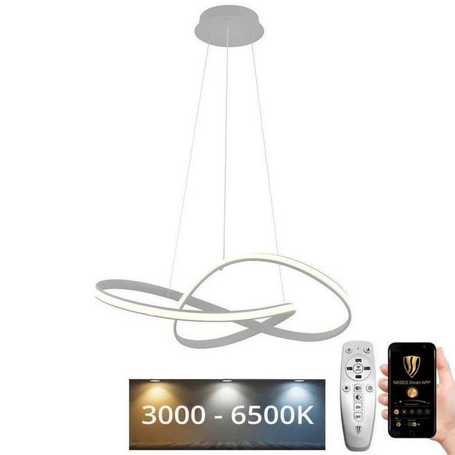 LED Hämardatav lühter LED/70W/230V 3000-6500K d. 55 cm + kaugjuhtimispult