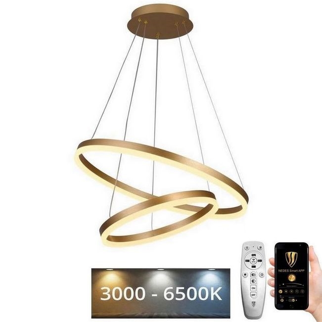 LED Hämardatav lühter LED/70W/230V 3000-6500K d. 60 cm + kaugjuhtimispult