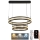 LED Hämardatav lühter LED/70W/230V 3000-6500K d. 60 cm must + kaugjuhtimispult