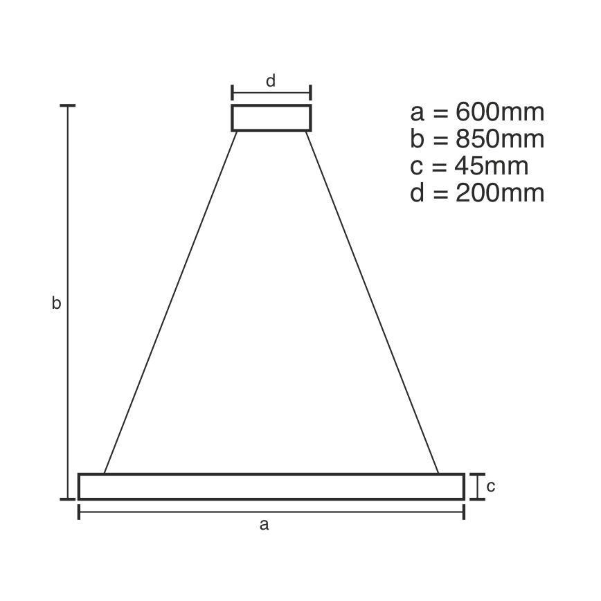 LED Hämardatav lühter LED/70W/230V 3000-6500K d. 60 cm + kaugjuhtimispult