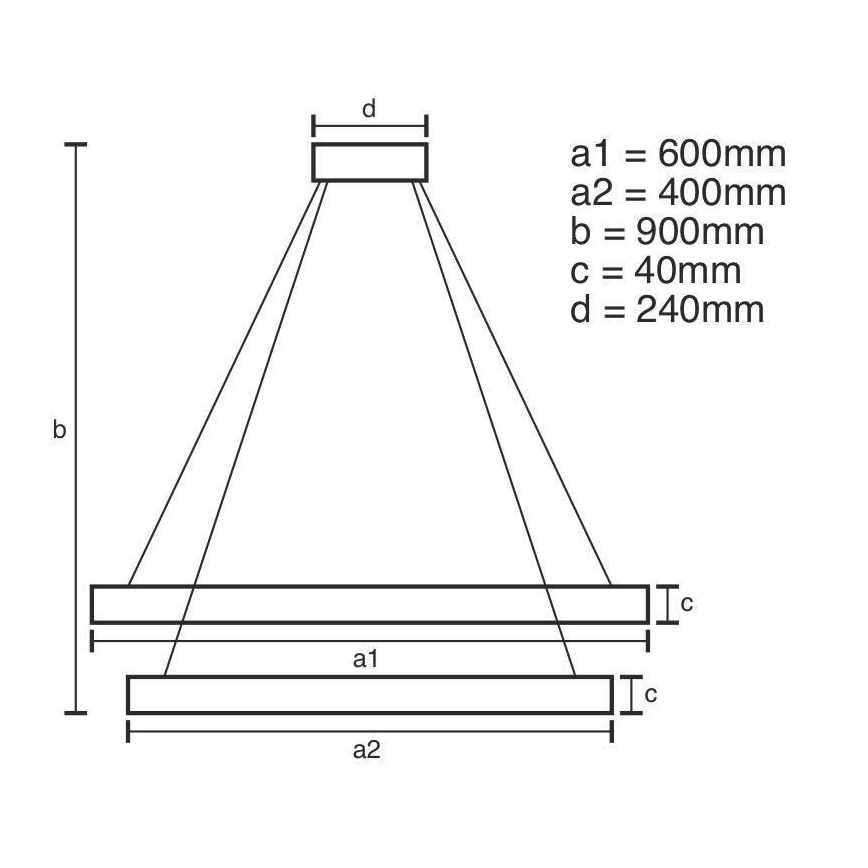 LED Hämardatav lühter LED/70W/230V 3000-6500K + kaugjuhtimispult