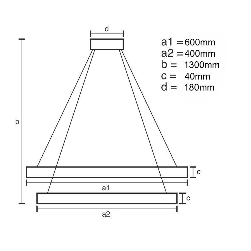 LED Hämardatav lühter LED/70W/230V 3000-6500K + kaugjuhtimispult