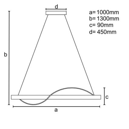 LED Hämardatav lühter LED/70W/230V 3000-6500K + kaugjuhtimispult