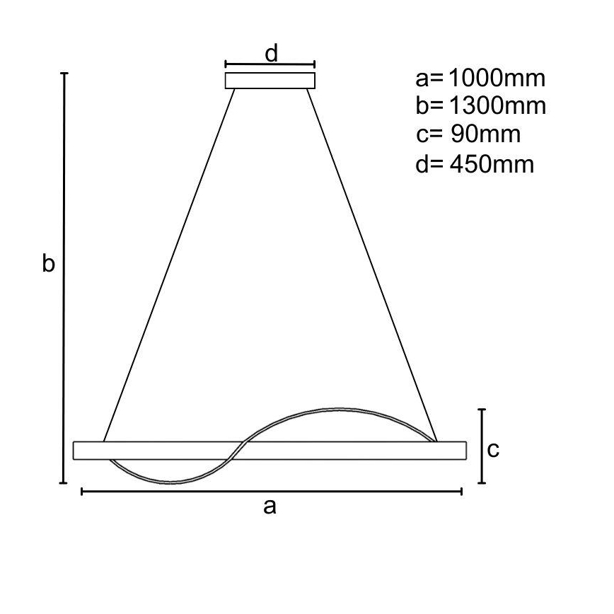 LED Hämardatav lühter LED/70W/230V 3000-6500K + kaugjuhtimispult