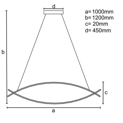 LED Hämardatav lühter LED/70W/230V 3000-6500K + kaugjuhtimispult