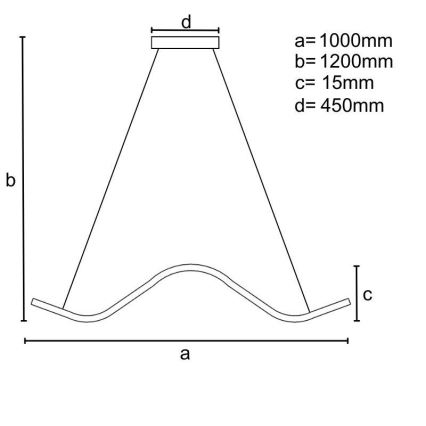 LED Hämardatav lühter LED/70W/230V 3000-6500K + kaugjuhtimispult