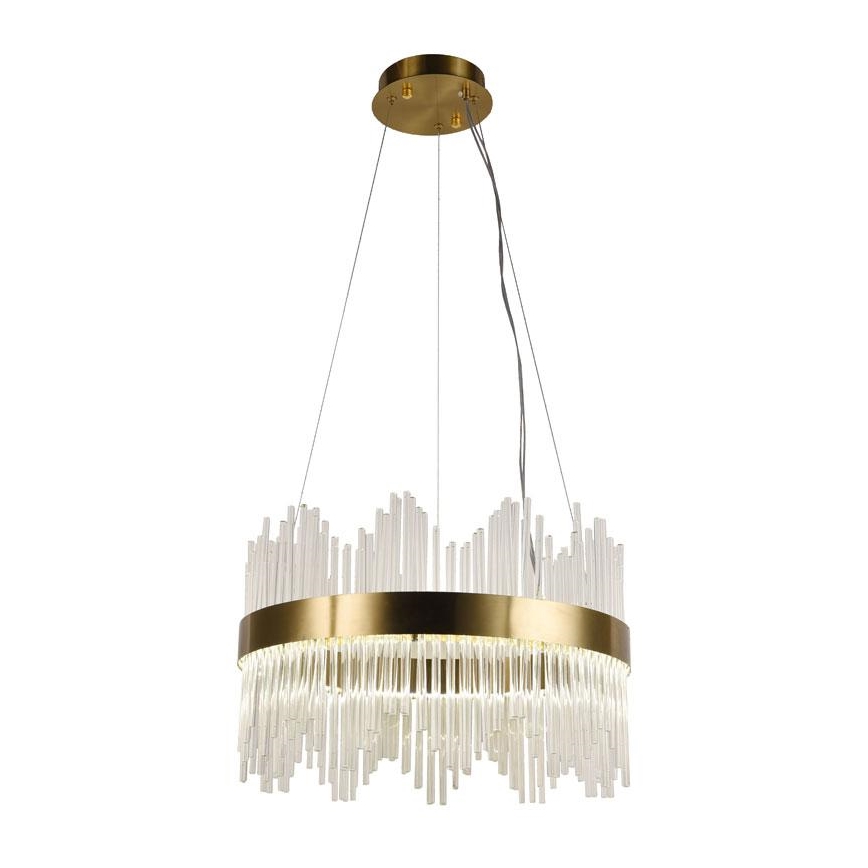 LED Hämardatav kristall- lühter LED/70W/230V 3000-6500K kuldne + kaugjuhtimispult
