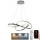 LED Hämardatav lühter LED/70W/230V 3000-6500K läikiv kroom + kaugjuhtimispult