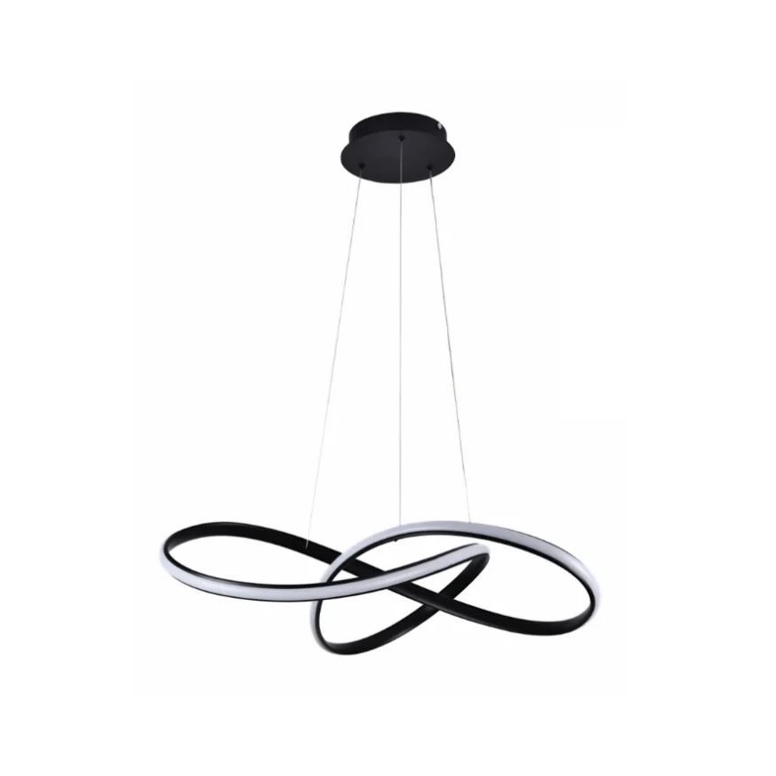 LED Hämardatav lühter LED/70W/230V 3000-6500K must + kaugjuhtimispult
