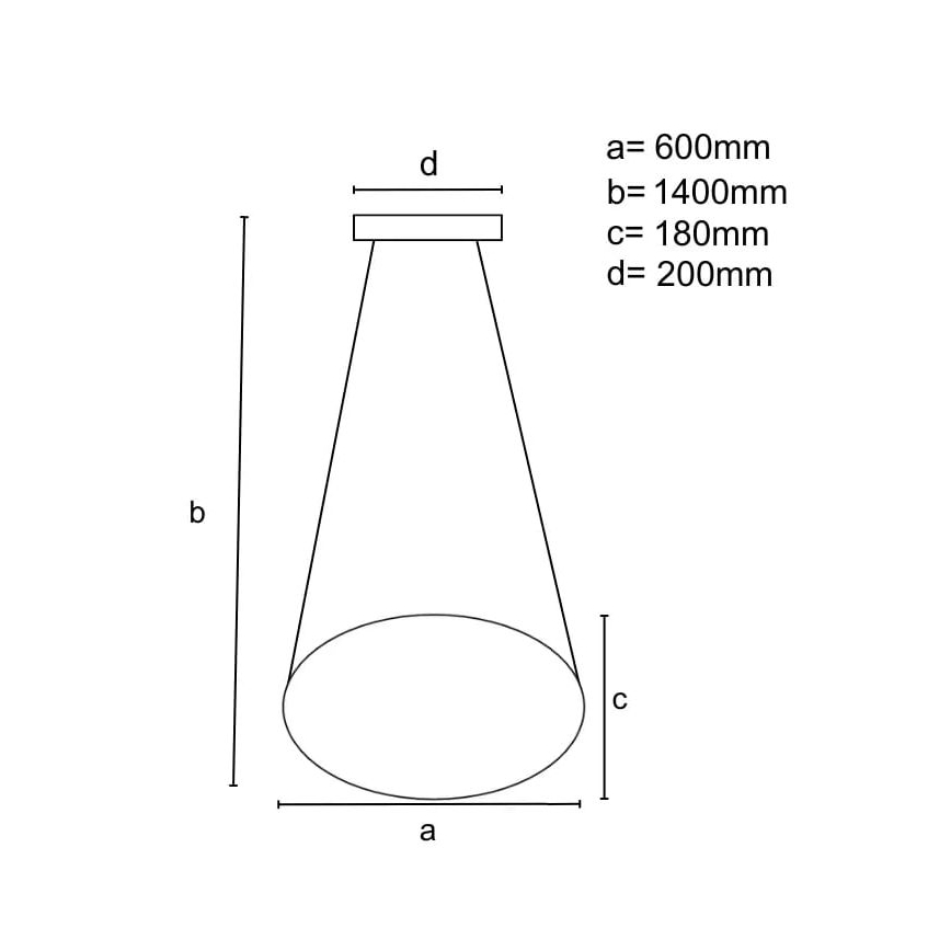 LED Hämardatav lühter LED/70W/230V 3000-6500K must + kaugjuhtimispult
