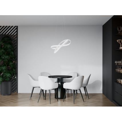 LED Hämardatav lühter LED/70W/230V 3000-6500K d. 55 cm valge + kaugjuhtimispult