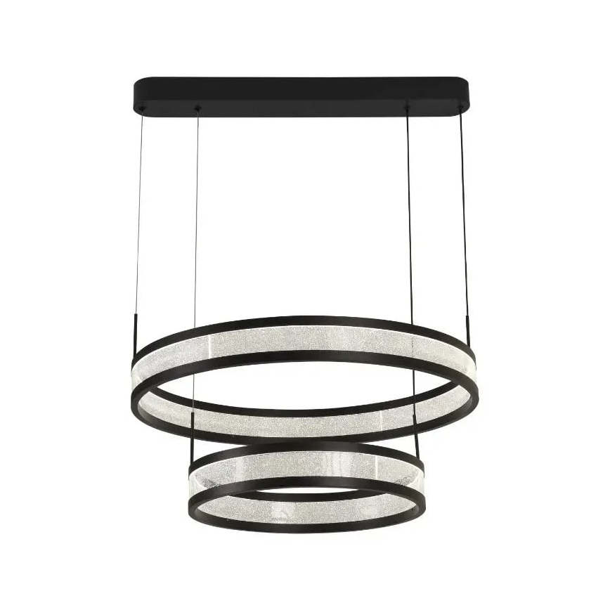 LED Hämardatav lühter LED/70W/230V 3000-6500K must + kaugjuhtimispult