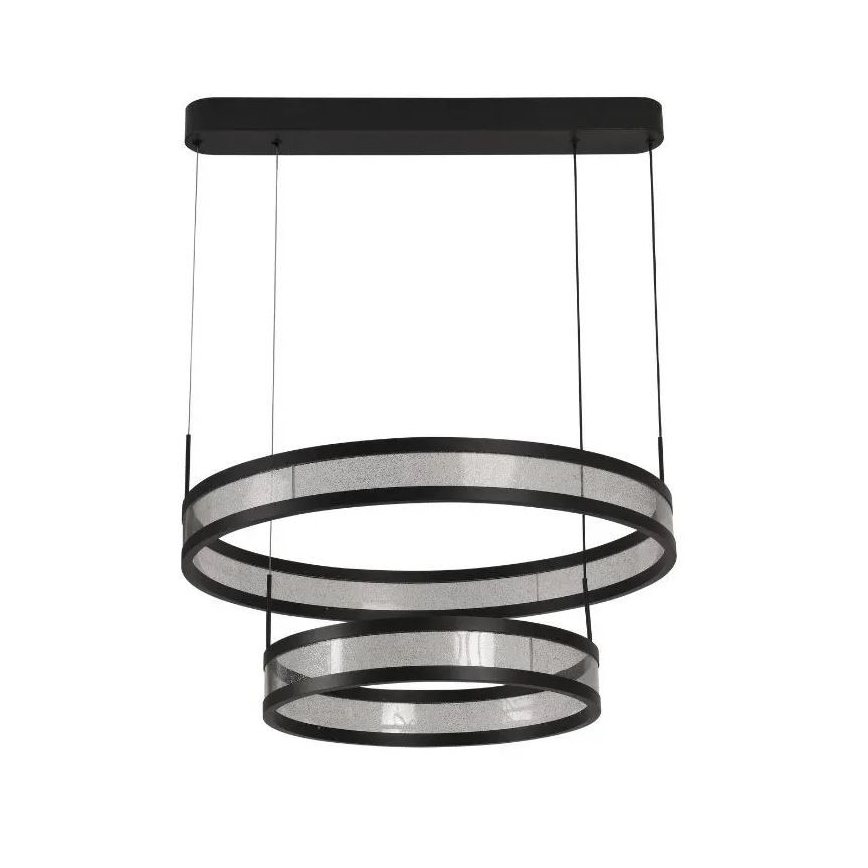LED Hämardatav lühter LED/70W/230V 3000-6500K must + kaugjuhtimispult