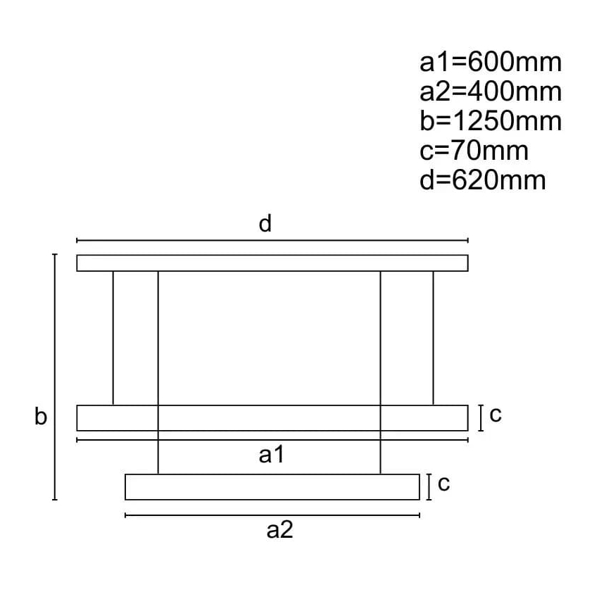 LED Hämardatav lühter LED/70W/230V 3000-6500K must + kaugjuhtimispult