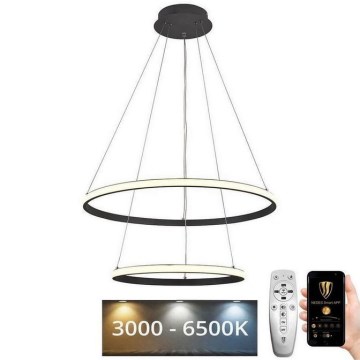 LED Hämardatav lühter LED/75W/230V 3000-6500K d. 60 cm + kaugjuhtimispult