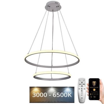 LED Hämardatav lühter LED/75W/230V 3000-6500K d. 60 cm + kaugjuhtimispult