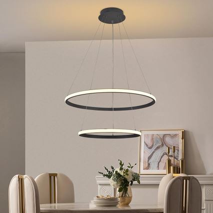 LED Hämardatav lühter LED/75W/230V 3000-6500K d. 60 cm + kaugjuhtimispult