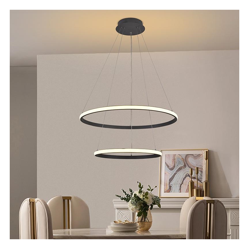 LED Hämardatav lühter LED/75W/230V 3000-6500K d. 60 cm + kaugjuhtimispult
