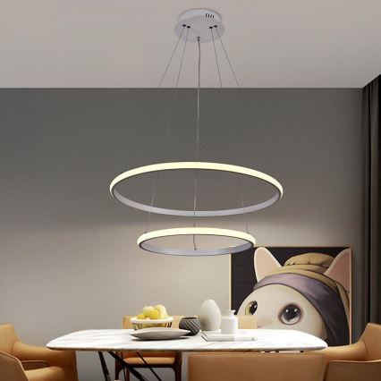 LED Hämardatav lühter LED/75W/230V 3000-6500K d. 60 cm + kaugjuhtimispult