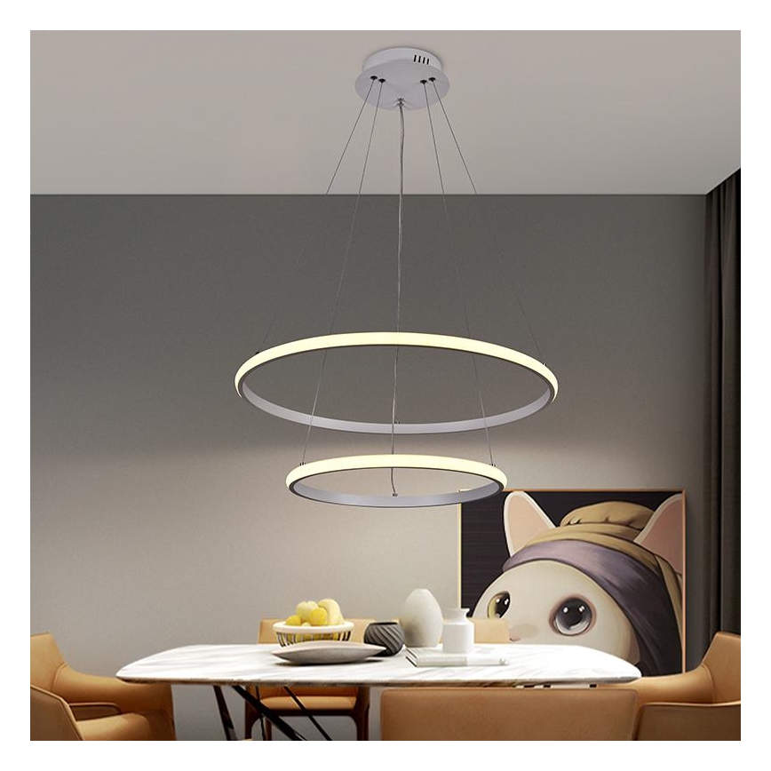 LED Hämardatav lühter LED/75W/230V 3000-6500K d. 60 cm + kaugjuhtimispult